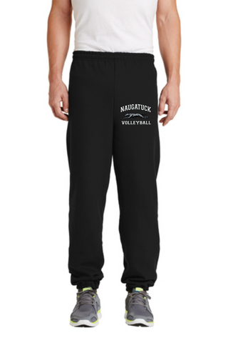 Naugatuck Volleyball Unisex Embroidered Closed Bottom Sweatpants