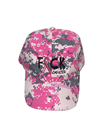 F Cancer Camouflage Cap