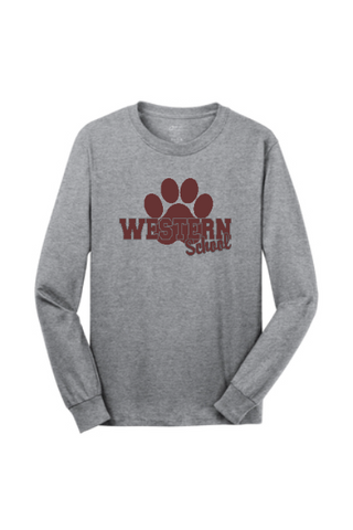 WESTERN SCHOOL Cotton Longsleeve T-shirt