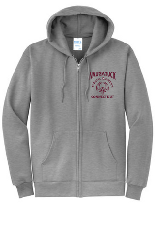 Naugatuck Special Olympics Cotton Blend Unisex full zip Hoodie