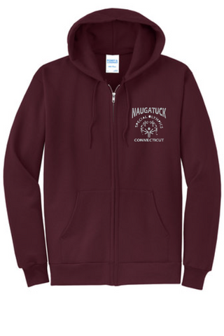 Naugatuck Special Olympics Cotton Blend Unisex full zip Hoodie