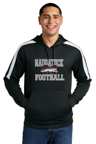 Naugatuck Football Color Block Performance Blend Hoodie