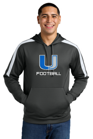 ATI Football Color Block Performance Blend Hoodie