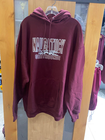 Naugatuck Greyhound Cotton Blend Hooded Sweatshirt